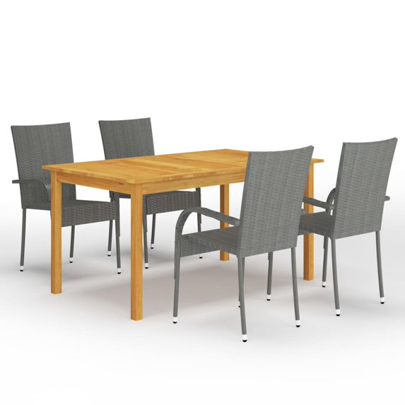 vidaXL Patio Dining Set Outdoor Dining Table and Chairs Patio Conversation Set