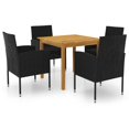 thumbnail image 1 of vidaXL Patio Dining Set Outdoor Dining Table and Chairs Patio Conversation Set, 1 of 39