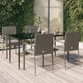 thumbnail image 1 of vidaXL Patio Dining Set Outdoor Rattan Wicker Table and Chair Set for Porch, 1 of 9