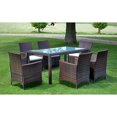 thumbnail image 1 of vidaXL Patio Dining Set Patio Table and Rattan Chair Outdoor Furniture Set, 1 of 6