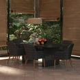 thumbnail image 1 of vidaXL Patio Dining Set Poly Rattan Seat Dinner Dinette 7/9 Piece Multi Colors, 1 of 18