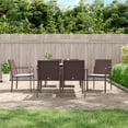 thumbnail image 1 of vidaXL Patio Dining Set Table and Chair with Cushions Poly Rattan and Steel, 1 of 10