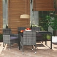 thumbnail image 1 of vidaXL Patio Dining Set with Cushions 3/5/7/9 Piece Multi Colors Multi Sizes, 1 of 11