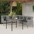 thumbnail image 1 of vidaXL Patio Dining Set with Cushions Conversation Set 2 Piece Poly Rattan, 1 of 8