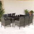 thumbnail image 1 of vidaXL Patio Dining Set with Cushions Outdoor Garden Furniture Poly Rattan, 1 of 7
