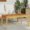 thumbnail image 1 of vidaXL Patio Dining Table 39.4"x21.7"x17.7" Solid Wood Acacia, 1 of 8