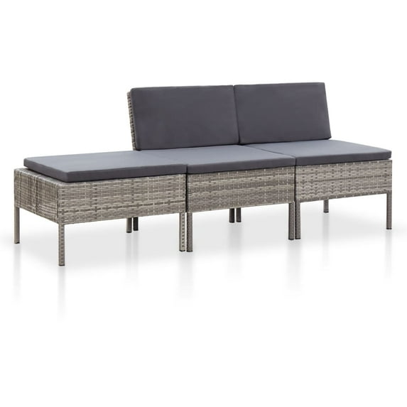 vidaXL Garden Lounge Set Grey