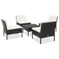 thumbnail image 1 of vidaXL Patio Furniture Set 5 Piece Patio Sectional Sofa with Table Poly Rattan, 1 of 15