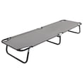 thumbnail image 1 of vidaXL Folding Sunlounger Steel Outdoor Lounge Chairs Gray, 1 of 74