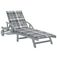 thumbnail image 1 of vidaXL Patio Lounge Chair Outdoor Sunbed Folding Sunlounger Solid Acacia Wood, 1 of 11