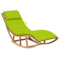 thumbnail image 1 of vidaXL Patio Lounge Chair Rocking Sunlounger with Cushion Sunbed Solid Teak, 1 of 12