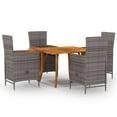 thumbnail image 1 of vidaXL Patio Lounge Set Outdoor Sectional Sofas with Cushions Poly Rattan, 1 of 26