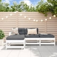 thumbnail image 1 of vidaXL Patio Lounge Set with Cushions Outdoor Furniture 4 Piece Solid Wood, 1 of 20
