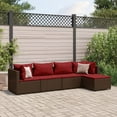 thumbnail image 1 of vidaXL Patio Lounge Set with Cushions Sectional Sofa Garden Backyard Poly Rattan, 1 of 175