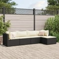 thumbnail image 1 of vidaXL Patio Lounge Set with Cushions Sectional Sofa Garden Backyard Poly Rattan, 1 of 176