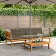 thumbnail image 1 of vidaXL Patio Pallet Corner Sofas Sectional Sofa Outdoor 2 Pcs Solid Wood Acacia, 1 of 7