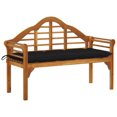 thumbnail image 1 of vidaXL Patio Queen Bench with Cushion 53.1" Solid Acacia Wood, 1 of 88
