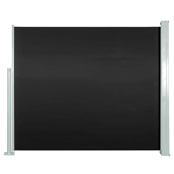 vidaXL 118.1" x 118.1" Black Fabric Outdoor Panel Privacy Screens