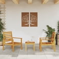 thumbnail image 1 of vidaXL Patio Sofa Chair 2pcs Solid Wood Acacia, 1 of 9