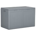 thumbnail image 1 of vidaXL Patio Storage Box 47.6 gal Gray PP Rattan, 1 of 8