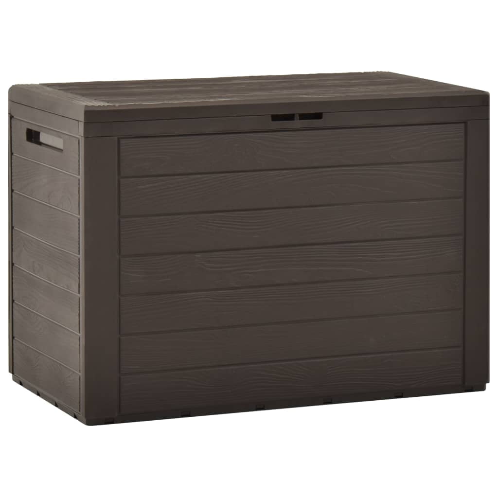 Brown Lockable Polypropylene Outdoor Deck Storage Box