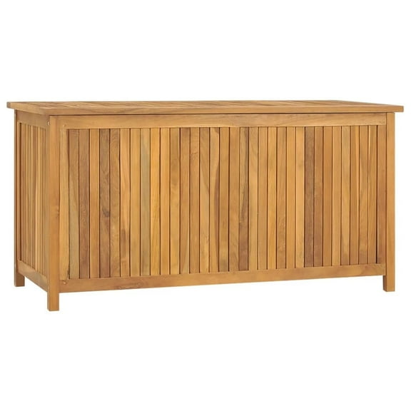 vidaXL Patio Storage Box Deck Box Garden Outdoor Cabinet Chest Solid Wood Teak