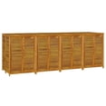 thumbnail image 1 of vidaXL Patio Storage Box Outdoor Lockable Storage Tool Chest Solid Wood Acacia, 1 of 33