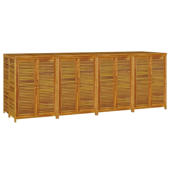 vidaXL Patio Storage Box Outdoor Lockable Storage Tool Chest Solid Wood Acacia