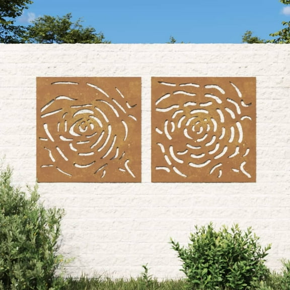 vidaXL Garden Wall Decoration Standard metal color turns rusty over time
