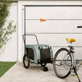 thumbnail image 1 of vidaXL Pet Bike Trailer Bicycle Cargo Dog Stroller Oxford Fabric and Iron, 1 of 10
