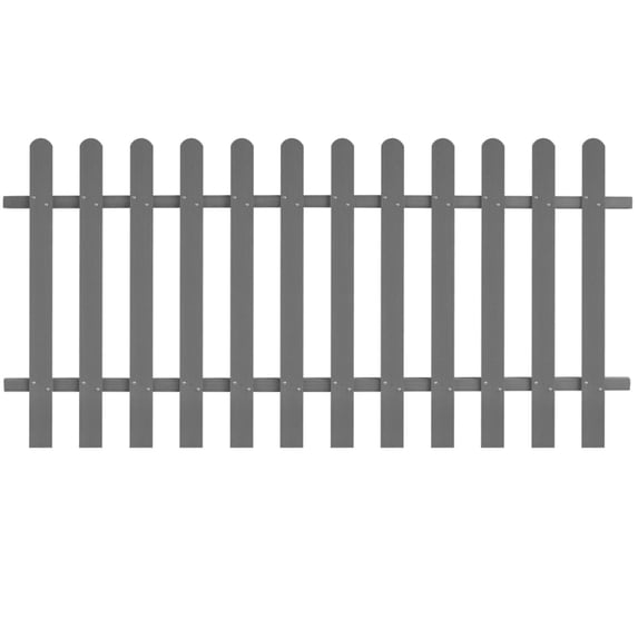 vidaXL Picket Fence Garden Fence Panel Outdoor Edging Border Fence Panel WPC