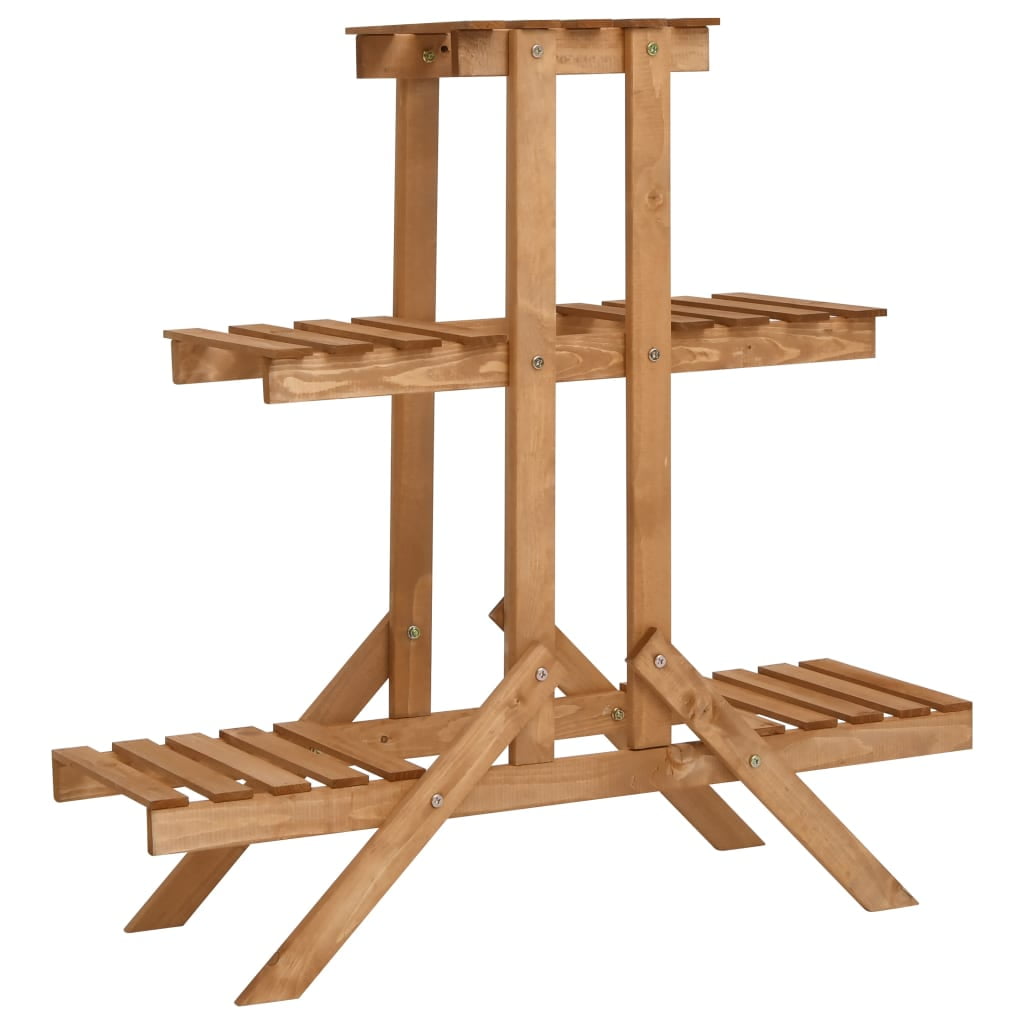 Solid Firwood Multi-Tier Plant Stand for Indoor and Outdoor Use