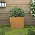 thumbnail image 1 of vidaXL Planter 12.6"x11.8"x11.4" Corten Steel, 1 of 6