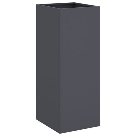 vidaXL Planter Anthracite 12.6"x11.4"x29.5" Steel
