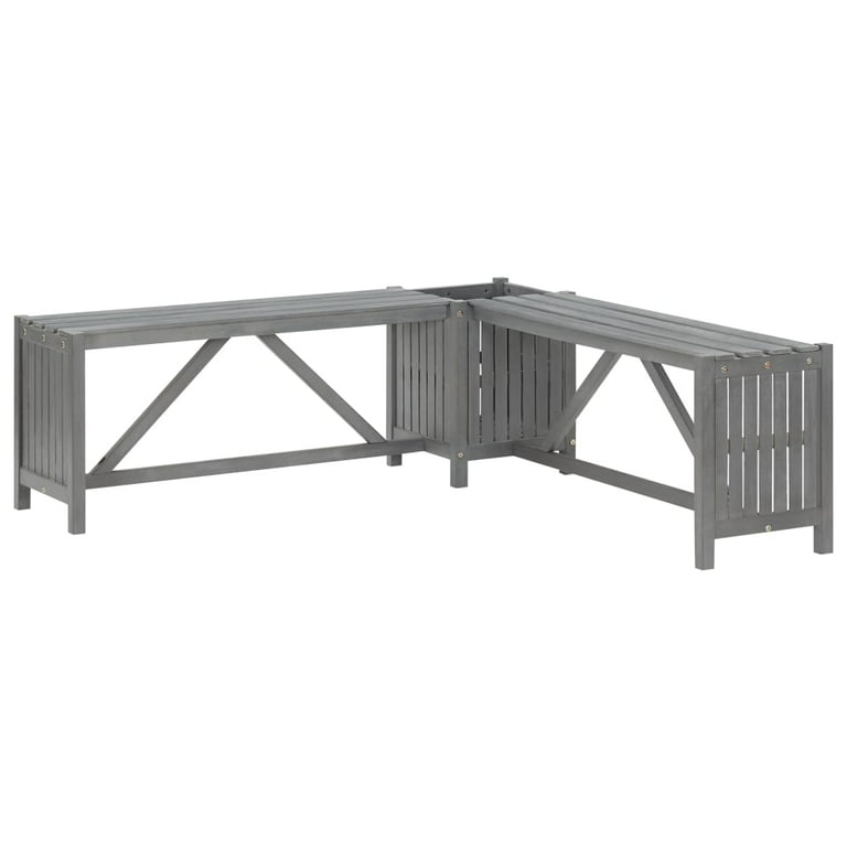 Grey planter 2025 bench