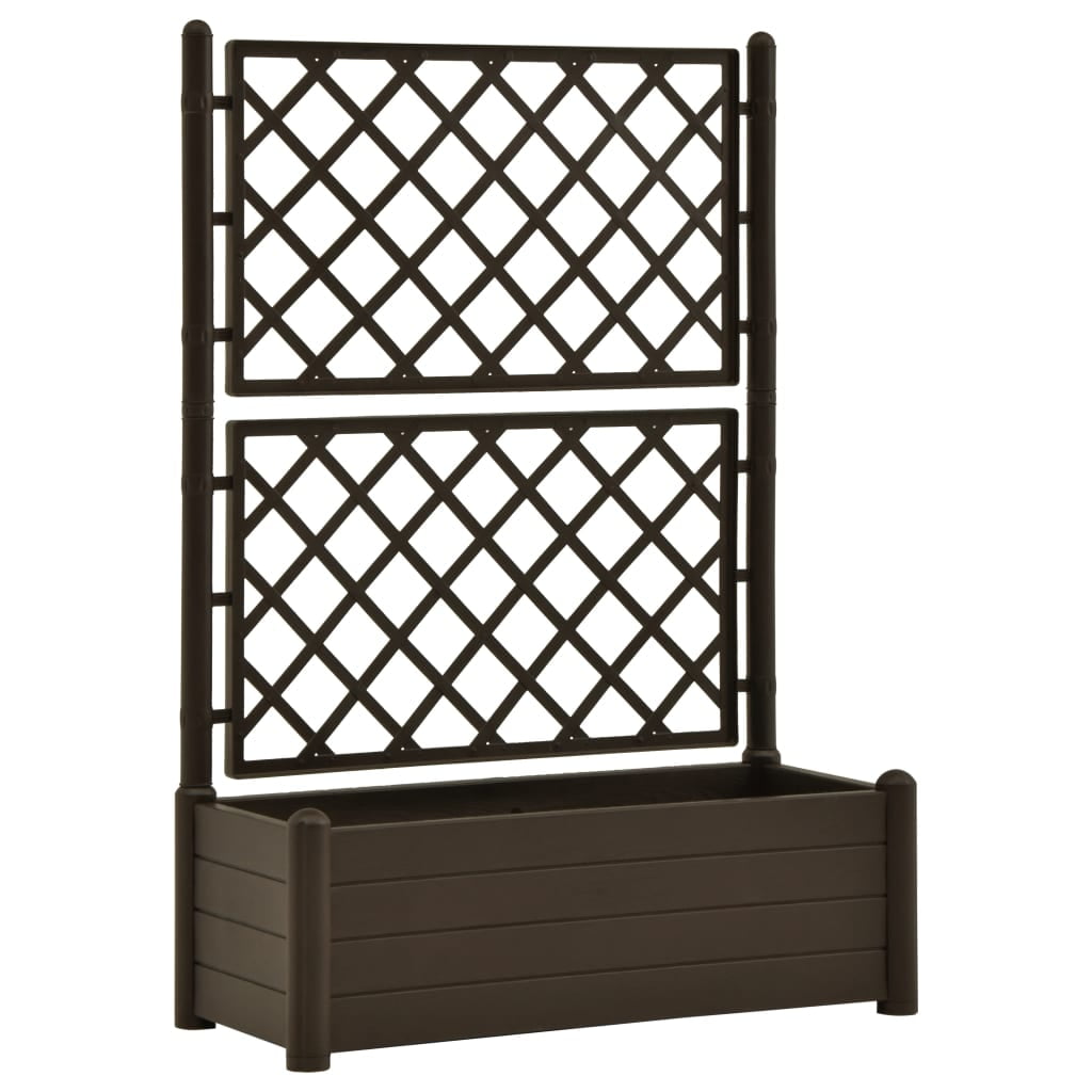 vidaXL Planter Flower Box Trellis Raised Bed Outdoor Planter