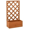 thumbnail image 1 of vidaXL Planter Flower Box Trellis Raised Bed Outdoor Planter Solid Firwood, 1 of 11