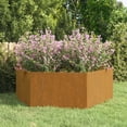 thumbnail image 1 of vidaXL Planter Rusty 54.3"x47.2"x17.7" Corten Steel, 1 of 10