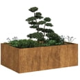 thumbnail image 1 of vidaXL Planter Rusty Weathering steel Large Decorative Inlays Planter, 1 of 5