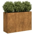 thumbnail image 1 of vidaXL Planter Rusty Weathering steel Large Decorative Inlays Planter, 1 of 6