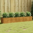 thumbnail image 1 of vidaXL Planter Stand Outdoor Raised Garden Bed for Vegetables Corten Steel, 1 of 49