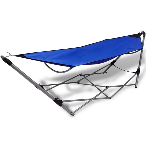 vidaXL Portable Hammock Travel Camping Beach Hanging Bed Swing Chair 2 Colors
