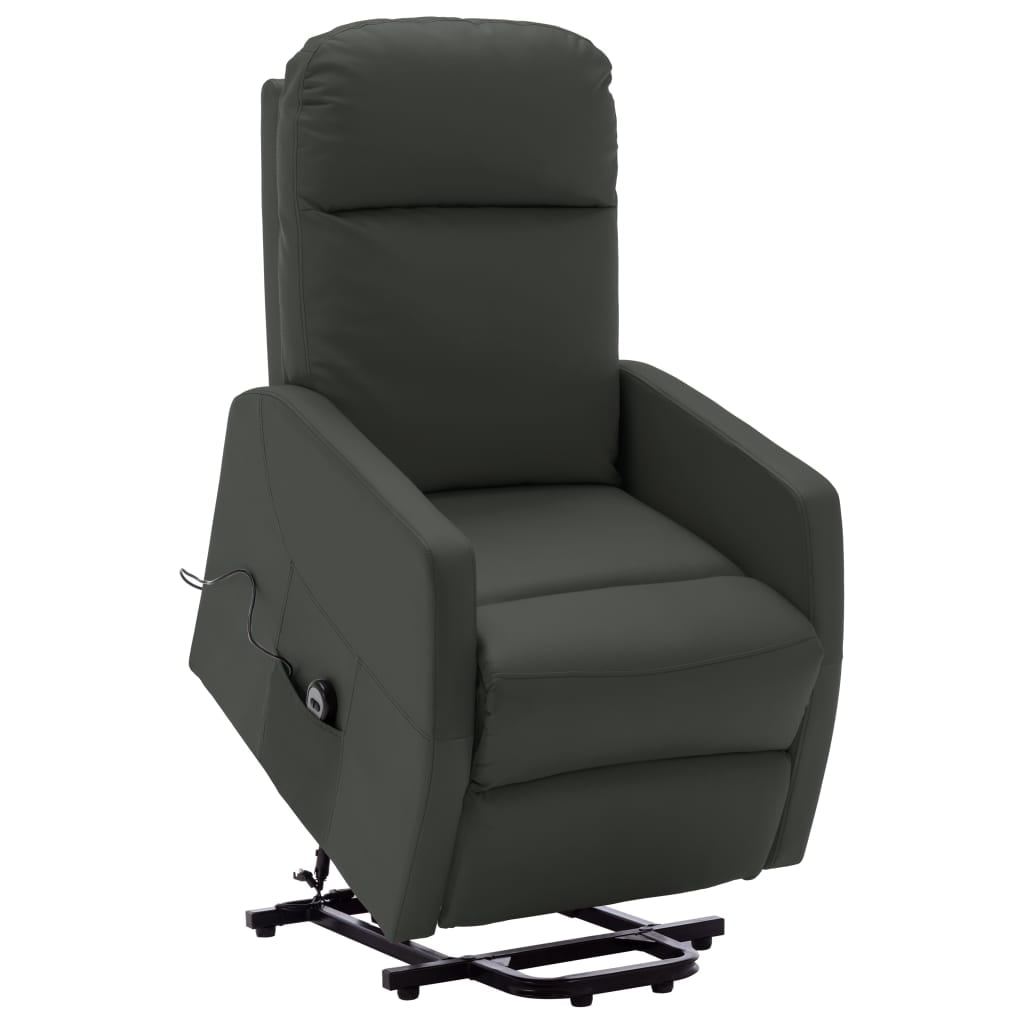 vidaXL Power Lift Recliner Electric Lift Chair for Home Theater Faux ...