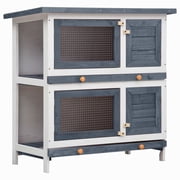 vidaXL Pet House Wooden Small Animal Hutch & Cage