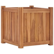 vidaXL Raised Bed 15.7"x15.7"x15.7" Solid Wood Teak