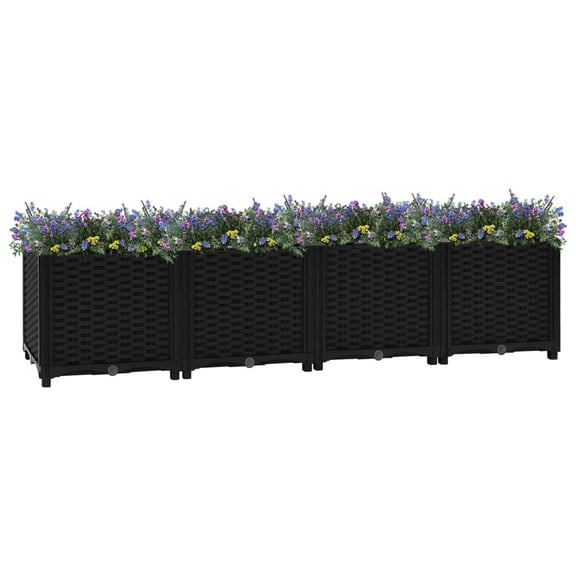 vidaXL Raised Bed 63"x15.7"x15" Polypropylene