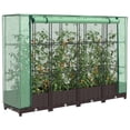 thumbnail image 1 of vidaXL Raised Bed Brown Polypropylene, Polyethylene, Iron, 1 of 5