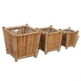 thumbnail image 1 of vidaXL Raised Bed Set 3 Pieces Bamboo with Nylon Lining, 1 of 6