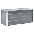 thumbnail image 1 of vidaXL Raised Garden Bed Flower Bed Galvanized Steel Outdoor Planter Gray, 1 of 136
