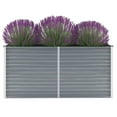 thumbnail image 1 of vidaXL Raised Garden Bed Flower Bed Galvanized Steel Outdoor Planter Gray, 1 of 136